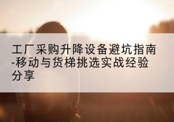 正宁移动式升降机怎么选-工厂采购升降设备避坑指南-移动与货梯挑选实战经验分享
